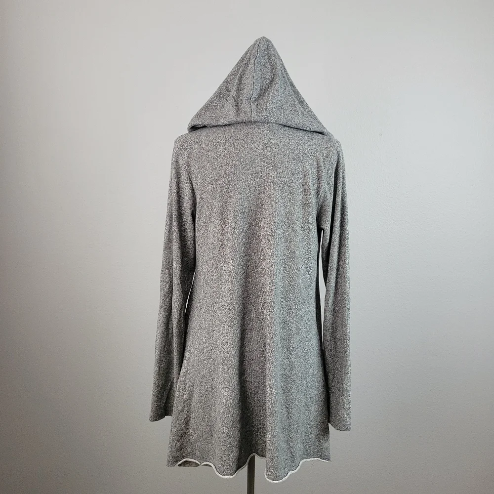 MICHAEL LAUREN // ltd ed casper full zip asymmetric super soft hooded ja…